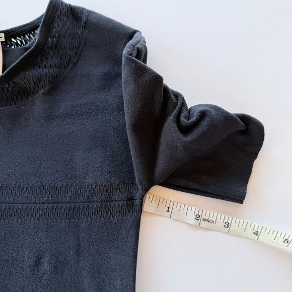 NWT Wolford Net Lines Body Laser-Cut Short Sleeve Bodysuit in Black Size XS - Picture 14 of 14